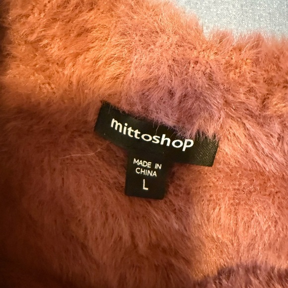 mittoshop Pink Cowl Neck Sweater with Relaxed Fit - Picture 5 of 7